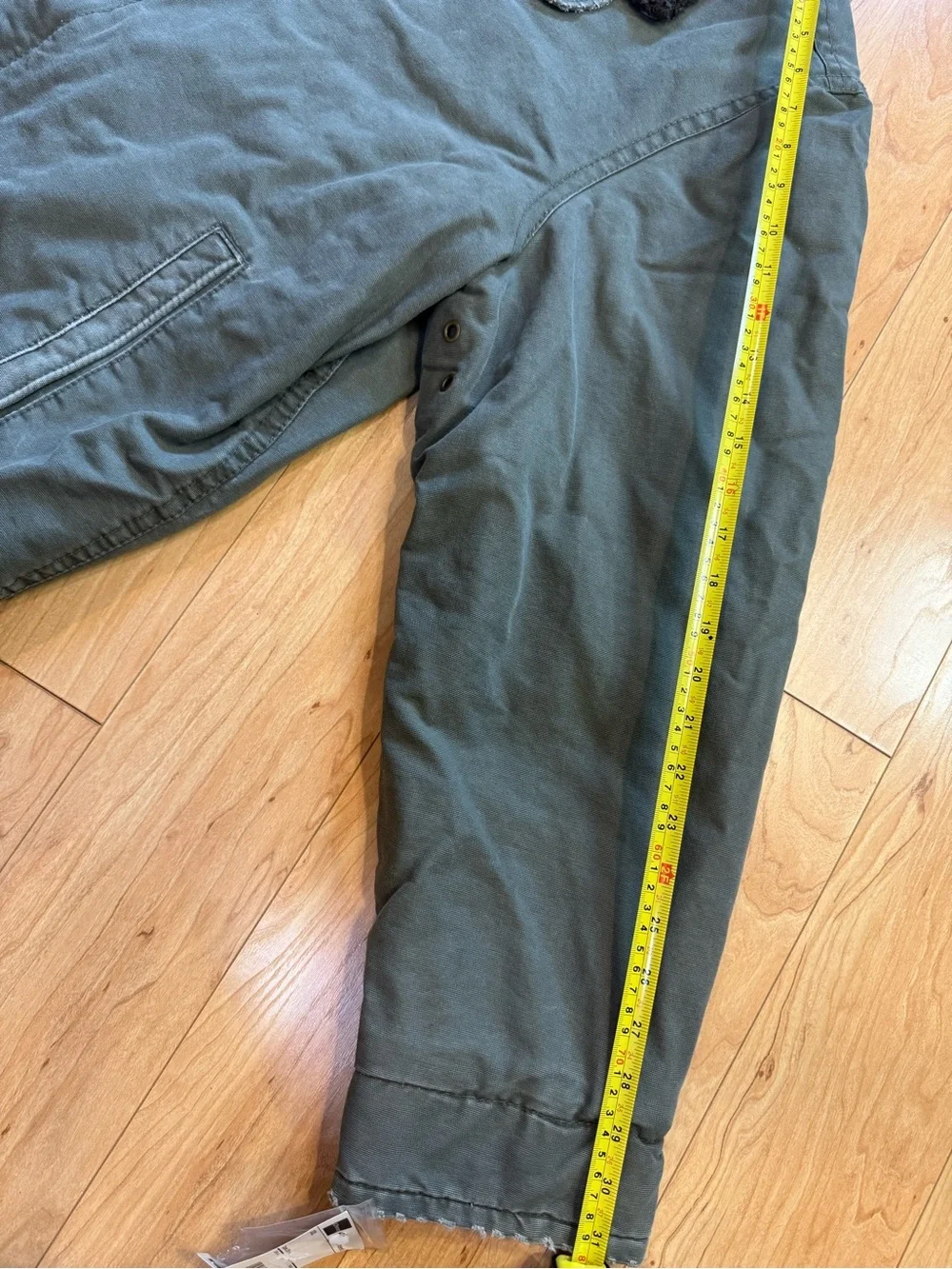 Arizona Jean Co Mens XXL Canvas Sherpa Collar Field Jacket Olive Green NWT